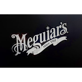 MEGUIAR'S DECAL RIBBON LOGO VINYL WHITE black, 15 cm